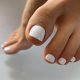thumbnail image 2 of Uñas postizas blancas para los pies, uñas postizas cuadradas sólidas, lindas uñas postizas para los pies, uñas postizas para los pies, 100 piezas, 2 of 3