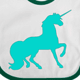 thumbnail image 4 of Inktastic Aqua Unicorn Boys or Girls Baby Bib, 4 of 4