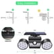 thumbnail image 4 of 2 piezas de lámparas solares para uso en exteriores, lámpara solar LED, luz solar súper brillante con sensor de movimiento, luz de pared de seguridad, luz de pared impermeable, jardín WD.WDQZL Lámparas e Iluminación, 4 of 12
