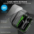 thumbnail image 3 of 2pcs Protective Silicone Cover Case for  Watch Series 7 41/45mm Ultra-Thin Hard PC Bumper Case All-Around Screen Protector, 3 of 7