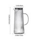 thumbnail image 3 of Tetera de Vidrio de Borosilicato con Filtro de Acero Inoxidable - Jarra de Gran Capacidad de 967 Ml (34 Oz) para Bebidas Frías y Calientes - Tetera Resistente Al Calor con Diseño Acanalado Vertical p, 3 of 6