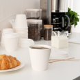thumbnail image 3 of czcpp--8 Ounce Insulated Coffee Cups with Lids, 20 Ripple Wall Hot Cups with Lids - Leakproof, Non-Slip, White Paper Coffee Cup with Lid, Disposable, for Teas, Hot Cocoas, Or Lattes, 3 of 4