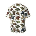 thumbnail image 2 of Wukai Various Turtle Men's Casual Short-Sleeve Button Down Shirt - Lightweight Summer Dress Shirt for Daily Wear-XX-Large, 2 of 7