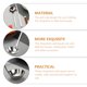 thumbnail image 5 of 1 Juego de palillos y cucharas de acero inoxidable, vajilla familiar, cubiertos para el hogar HOMEMAXS 13730810-MX, 5 of 6