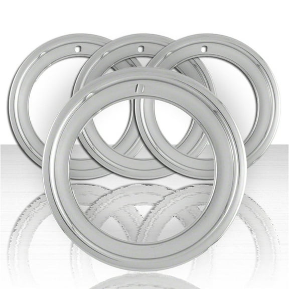 Set of Four 15" Steel 3" Deep Wheel Trim Rings fits 799 Steel Wheel (Rally)