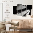 thumbnail image 5 of Elephant Stock Piano Keys Wall Art - Horizontal Multi Panel Canvas - Living Room Wall Decor - Music Multi Panel - Black And Gray Decor - 36" x 22", 5 of 8