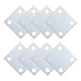 thumbnail image 1 of 8 Pcs Support de Structure Soudable Plaque de Base Support de Structure Soudable Plaque en Acier avec Trous Plaque de Base pour Support de Structure Utilisation Industrielle Soudure sur Plancher Bride Feuille, 1 of 9
