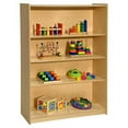 thumbnail image 2 of Contender 47"W Baltic Birch Book Case With Two Adjustable Shelfs, Wooden Wall Organizer For Books, Toys Office And Kids Supplies, Greengaurd Gold Certified, 2 of 5
