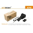 thumbnail image 5 of Combo: Acebeam K70 Flashlight XHP35 HI LED -2600Lm w/ Tini Copper Keychain Light, 5 of 6
