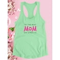 thumbnail image 3 of To The Best Mom Bold Pink   Racerback Tank Women -Image by Shutterstock, Female Small, 3 of 4