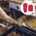 thumbnail image 3 of Un par de guantes con clip de mano aislante del calor Guantes de cocina resistentes al calor para el hogar Guantes para horno, 3 of 5