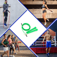thumbnail image 4 of Cross Training and Functional Fitness - Adjustable - PU Wire Skipping Rope for Adults and Children - green, 4 of 5