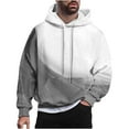 thumbnail image 2 of Big & Tall Hoodies for Men M-4X Plus Size Long Sleeve Pullover Sweatshirts with Pocket Casual Basic Loose Comfort Gradient Hoodie Tops, 2 of 6