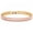 Pink, variant on Cubic Zirconia Rectangle Sea Link Chain Polished Tennis Bracelet Gold Pink T128