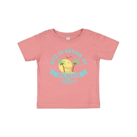 

Inktastic Life s Better at the Beach Gift Baby Girl T-Shirt