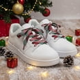 thumbnail image 7 of Christmas Themed Shoe Laces Set of 2 - Red/Green Striped Sneaker Laces for Boots, Athletic Shoes, Holiday Gifts, Festive Footwear Accessories, 7 of 7