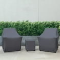 thumbnail image 2 of Housses et Toutes les Housses de Chaise Adirondack et de Table d'Extérieur, Ensemble de 3, Polyester Hydrofuge et Résistant aux UV pour Ensemble Moderne à Dossier Courbé de 3 Pcs, 2 of 6
