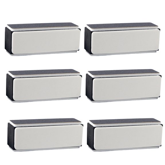 6 Pcs Durable Tofu Block Sponge Four Side Nail Polishing Strip Emery Board Nail Buffers Sanding Blocks Nail Tools Supplies (Grey)