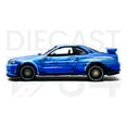thumbnail image 2 of Johnny Lightning 1999 Nissan GT-R R34 Manga Racing - Blue, 2 of 4
