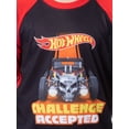 thumbnail image 4 of Hot Wheels Cars Boys' Challenge Accepted Raglan Short Sleeve Shirt Pajama Pant Sleep 2 Piece Lounge Set, 4 of 7