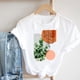 thumbnail image 5 of Blusa informal de manga corta con cuello redondo y estampado de verano a la moda para mujer Pompotops hkajfhjk468260, 5 of 6