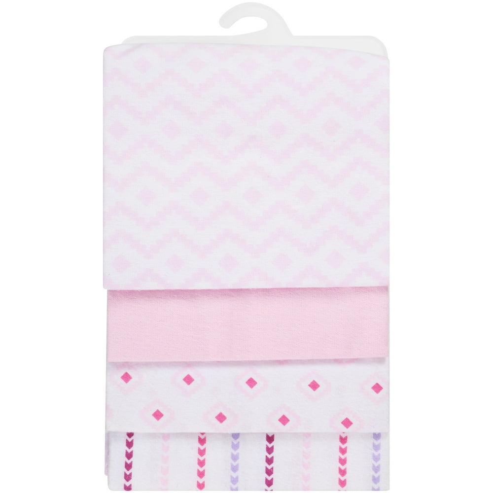 Hudson Baby Receiving Blankets Flannel 4Pack Girl Modern Walmart