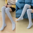 thumbnail image 5 of Prolriy Thigh High Socks for Women Thermal for Womens Coral Fleece Stripe Colorful Lightweight Athletic Casual Winter Soft Warm Comfort Long Womens Socks One Size, 5 of 5
