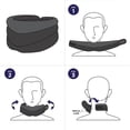 thumbnail image 4 of 1pcs, Support de Cou, Support de Cou Ne Ronge Plus Jamais, Attelle de Cou Réglable Anti-Ronflement, Attelle de Soutien pour Dormir, Soulagement de la Pression Cervicale pour Dormir, Noir, 4 of 9