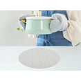 thumbnail image 3 of REGALWOVEN Round Placemats Set of 6 Placemats for Kitchen Dining Table Decor Washable Table Placemats Wipeable Table Mat Beige 14*14in, 3 of 3
