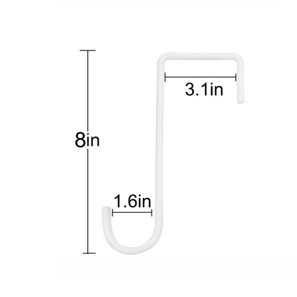 Steel Hooks Patio Hooks White Powder Coated Steel Hangers Fits Easily For Indoor Outdoor Hanging Lights Plants Planters Bird Feeder Pool Equipment Walmart Com Walmart Com