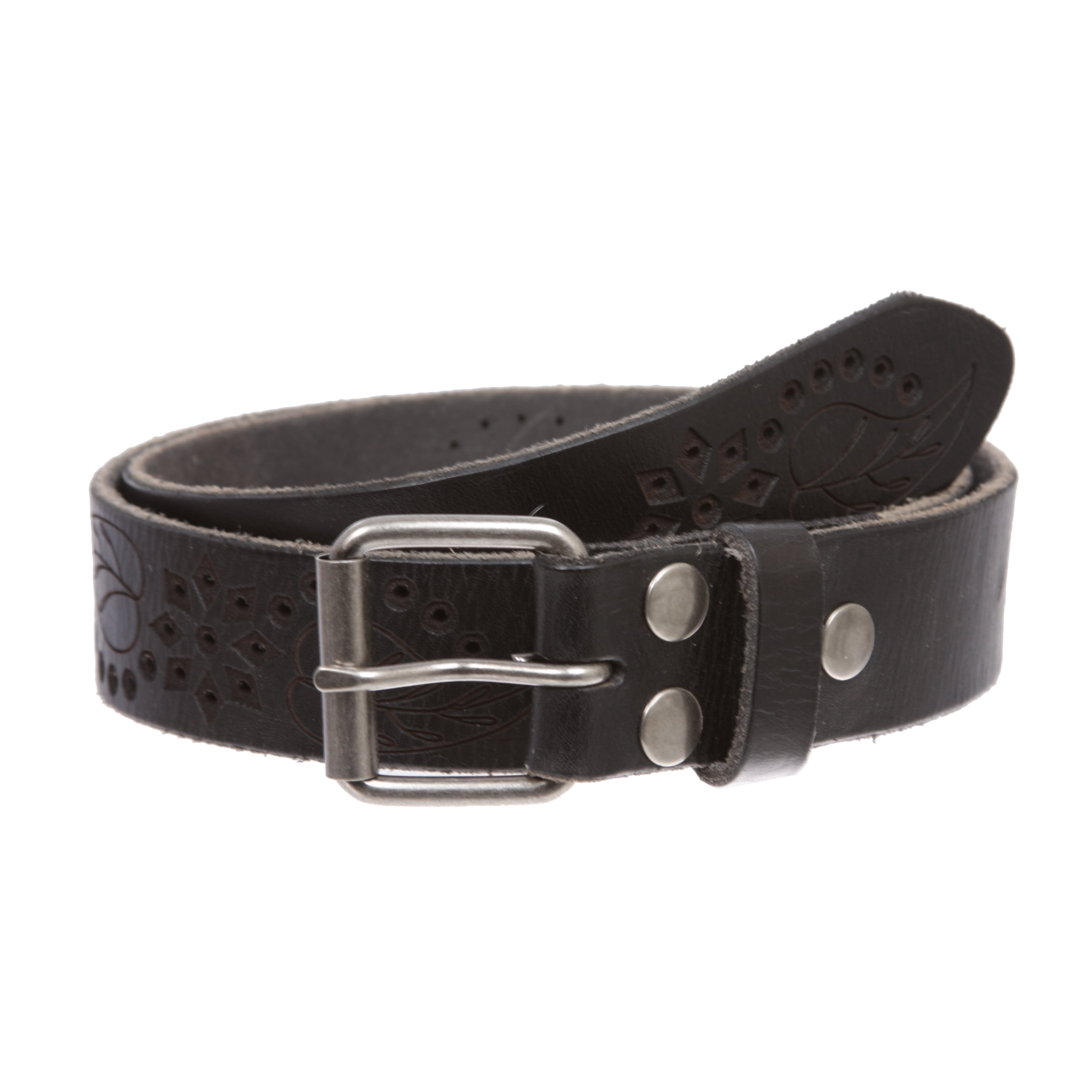Genuine Vintage Retro Circle Studded Leather Belt 