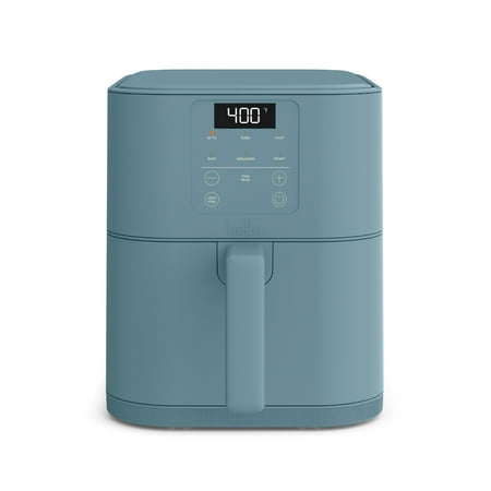 bella 6 Qt Slim Digital Air Fryer with EverGood™ Ceramic Nonstick Coating, 6 Preset Cooking Options, Surf