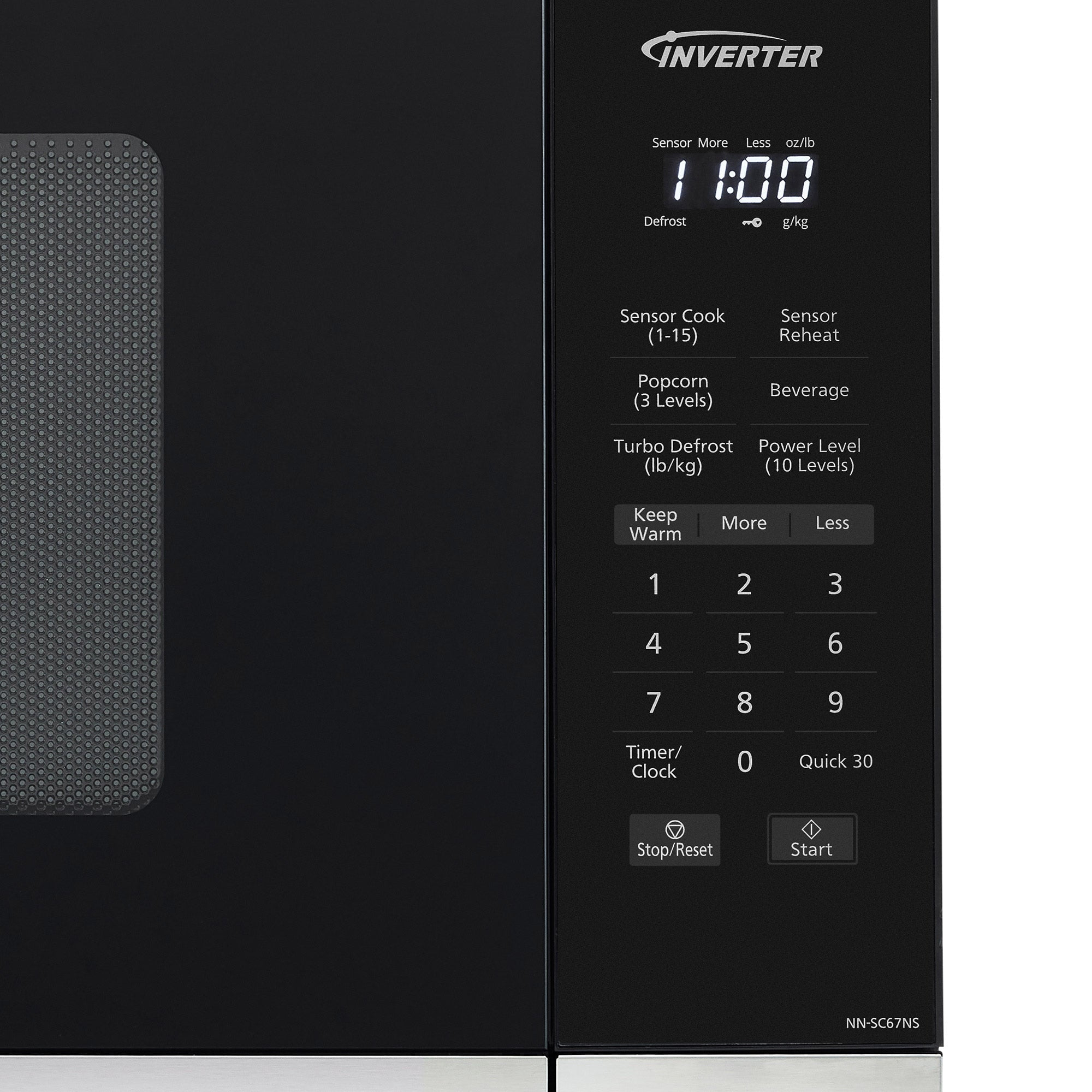 Panasonic 1.3 cu ft Countertop Microwave Oven in Stainless Steel