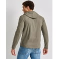 thumbnail image 3 of Hanes Men's Originals Hoodie Lightweight Hooded Sweatshirt Henley Collar Sizes S-3XL, 3 of 7