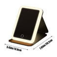 thumbnail image 3 of Travel Makeup Mirror with Light, Lighted Makeup Mirror 5.43*7.95 Inch Tabletop Vanity Mirror with Lights, Rechargeable Desktop LED Cosmetic Mirror with 90° Rotatable Stand, Dimmable Lighting, 3 of 9