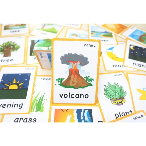 Nature Flash Cards | Learning Toys Flashcards for Children Pre-K, Toddlers and Kids(15Pcs/Set)