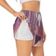 thumbnail image 1 of Balery Dreamy Moonlit Window Pantalones cortos deportivos para mujer con forro y dos bolsillos, elásticos, para entrenamiento, gimnasio, yoga-X-Large, 1 of 7