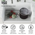 thumbnail image 3 of Matte Stone White Composite 24 in. Single Bowl Flat Farmhouse Apron-Front Kitchen Sink with Strainer and Silicone Grid, 3 of 10