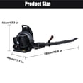 thumbnail image 5 of Aqmeifen 63CC 665CFM 3HP Gas-Powered 2-Cycle Backpack Leaf Blower for Lawn Care Black EB650, 5 of 7
