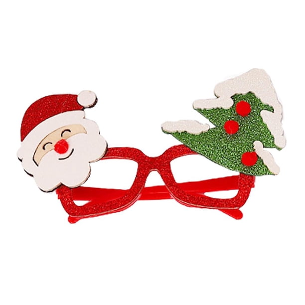 Bewildely Gafas de Navidad Decoraciones para fiestas Juguetes para niños adultos Papá Noel Muñeco de nieve Cuernos Gafas Navidad Decoración Vacaciones Kits de decoración para fiestas 2 # Bewildely HA000270-02B
