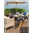thumbnail image 4 of Outdoor Tablecloth with Umbrella Hole and Zipper, Coffee Rectangle Table Cloth 52x70 Inch Waterproof Tablecloth, Hot Cafe Cup Beans Modern Retro Black Picnic Table Cover for Patio Camping, 4 of 7