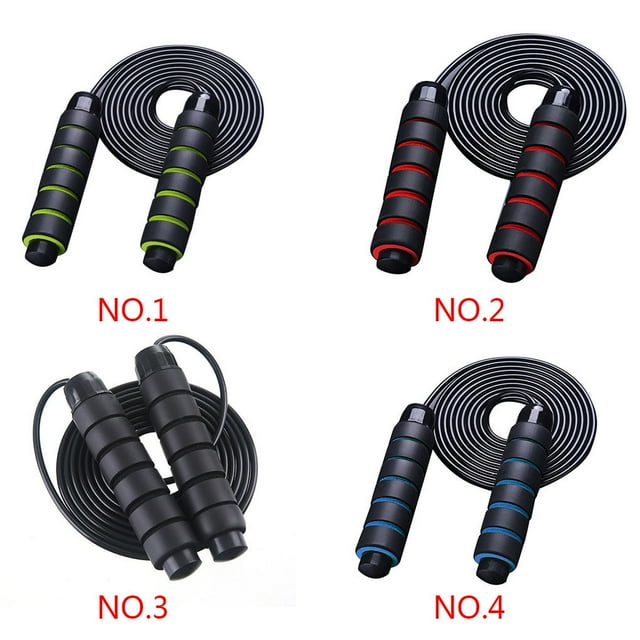 pitrice Skipping Rope Tangle-Free Gym Fitness Speed Jump Rope Cable Ball Bearing Foam Handles Aerobic Exercise