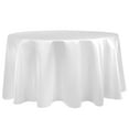 thumbnail image 1 of Ultimate Textile (3 Pack) Satin 96-Inch Round Tablecloth - for Wedding, Special Event or Banquet use, White, 1 of 4