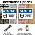 thumbnail image 3 of (2 Pack) Eye Protection Required In This Area OSHA Notice Sign 24 Inch X 18 Inch Indoor / Outdoor Rust-Free Aluminum Metal Signs for Workplace, Workshop, and Construction Site, Made in, 3 of 8