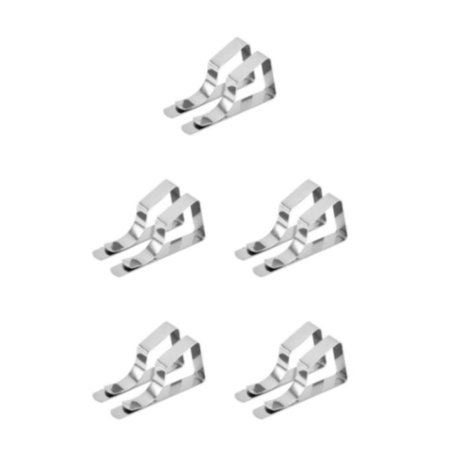Justharion Adjustable Tablecloth Clamp Securely Holds Tablecloth In Place Outdoors Tablecloth Clamps Holder Stainless Steel Stainless Steel 2PCS 5Set