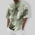 thumbnail image 2 of Qwertyu Oversized Tshirts for Men Short Sleeve Crew Neck Summer Shirts Casual Loose Cotton Vintage Tee Mint Green M, 2 of 5