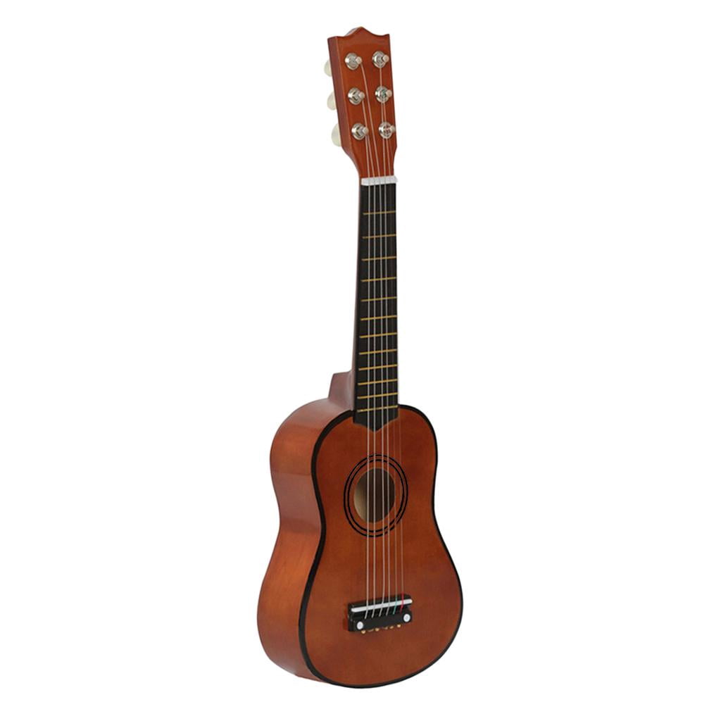 2 6-Strings Acoustic Folk Guitar for Beginners Novices Kids Musical - Coffee, 2