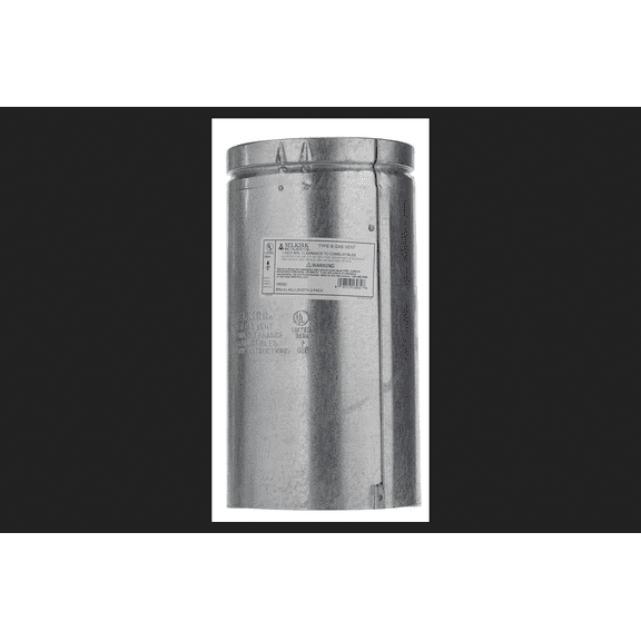 Selkirk 6 in. D X 12 in. L Aluminum Round Gas Vent Pipe
