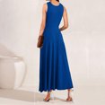 thumbnail image 5 of Ashirexll Maxi Dresses Women's Casual Dresses for Women Spring and Summer Spicy Girl Chest Tied Dress, 5 of 6