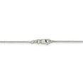 thumbnail image 3 of White Sterling Silver necklace Franco chain Round 18 in 1 mm, 3 of 5